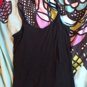 black tank top